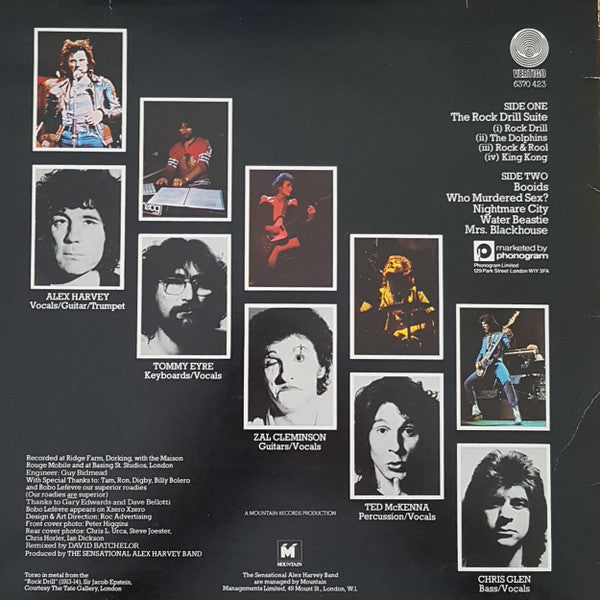 The Sensational Alex Harvey Band : Rock Drill (LP, Album)
