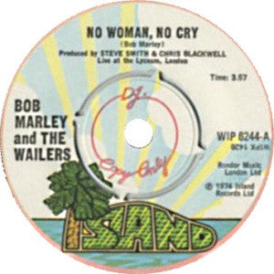 Bob Marley & The Wailers : No Woman, No Cry (7", Single, Promo)
