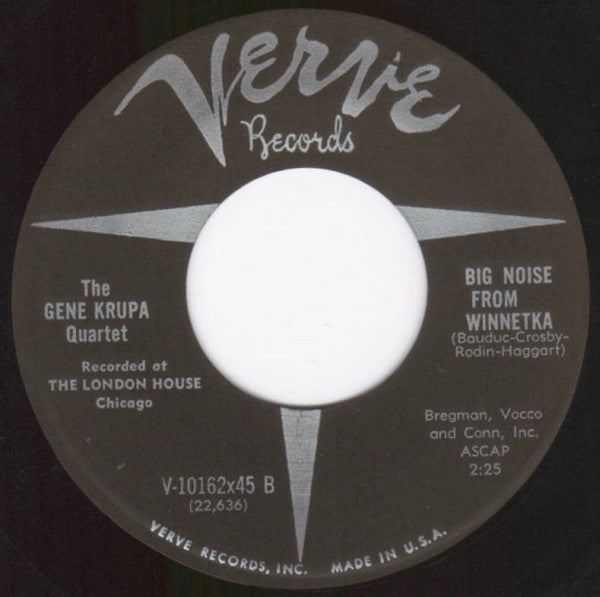 The Gene Krupa Quartet : Petit Fleur / Big Noise From Winnetka (7")