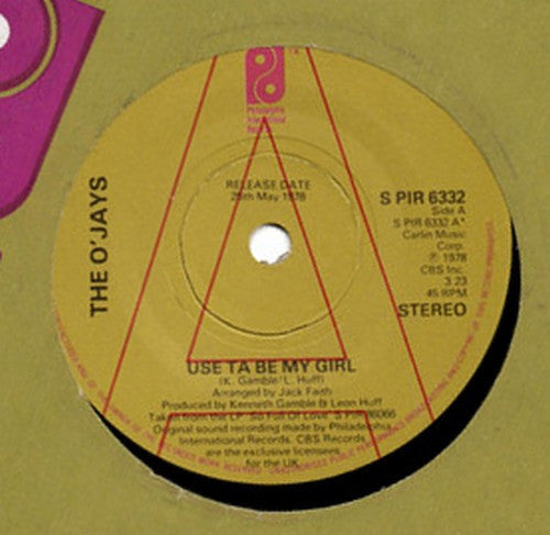 The O'Jays : Use Ta Be My Girl (7", Promo)