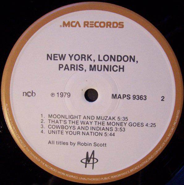 M (2) : New York, London, Paris, Munich (LP, Album)