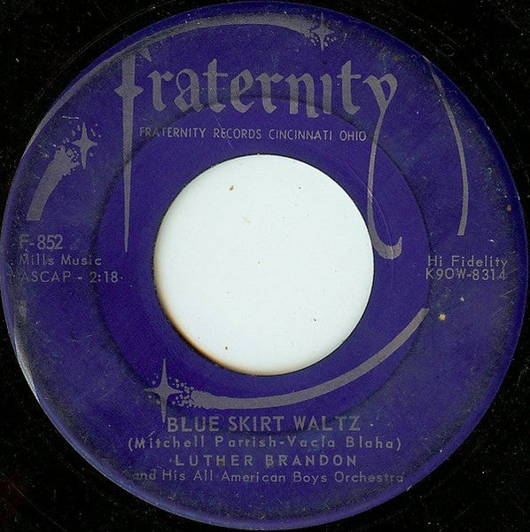 Luther Brandon & His All American Boys Orchestra : Tuff-E-Nuff / Blue Skirt Waltz (7", Roc)