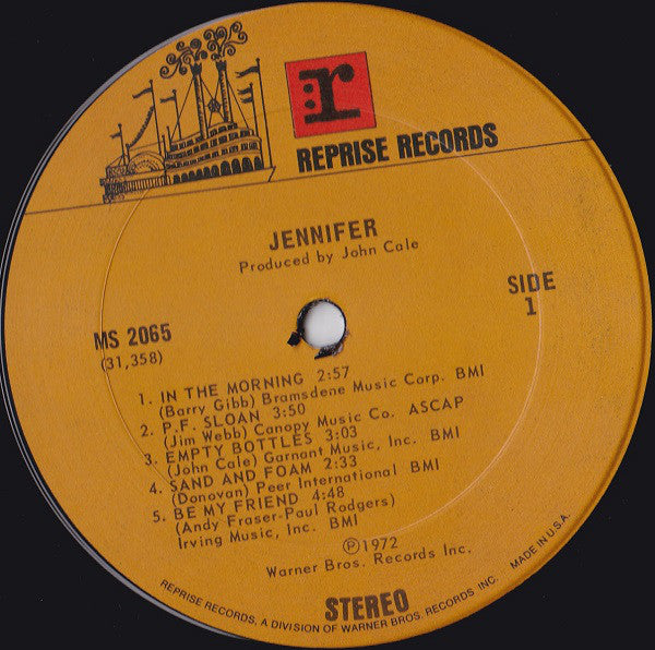 Jennifer Warnes : Jennifer (LP, Album, San)