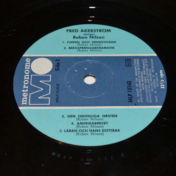Fred Åkerström : Sjunger Ruben Nilson (LP)