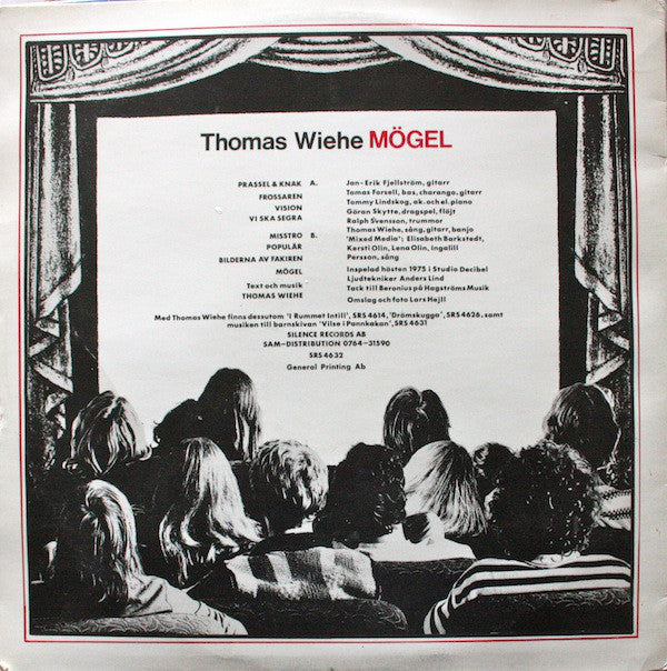 Thomas Wiehe : Mögel (LP, Album)