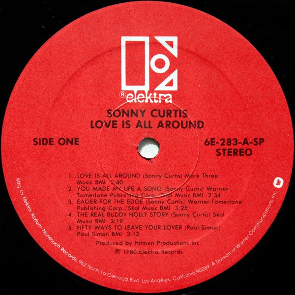 Sonny Curtis : Love Is All Around (LP, Album, Spe)