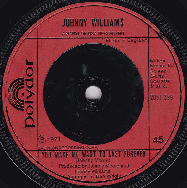 Johnny Williams (4) : You're Something Kinda Mellow (7")