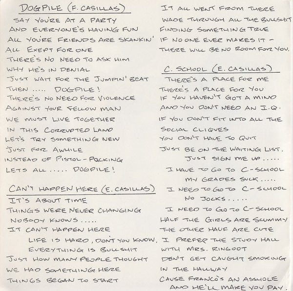 Voodoo Glow Skulls : Dog Pile (7", EP)