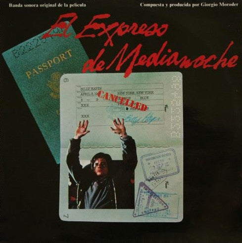 Giorgio Moroder : El Expreso De Medianoche (Banda Sonora Original De La Película) (LP, Album)