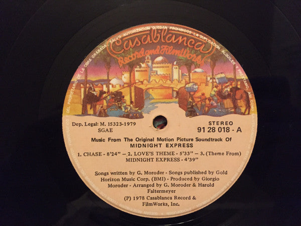 Giorgio Moroder : El Expreso De Medianoche (Banda Sonora Original De La Película) (LP, Album)