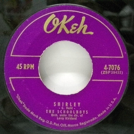 The Schoolboys : Shirley / Please Say You Want Me (7", Single)