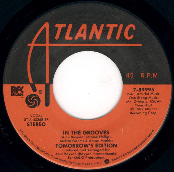 Tomorrow's Edition : In The Grooves (7")