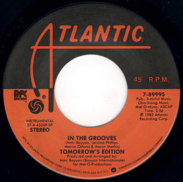 Tomorrow's Edition : In The Grooves (7")