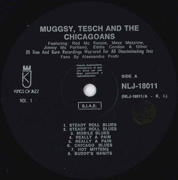 Various : Muggsy, Tesch And The Chicagoans (2xLP, Comp, Mono)