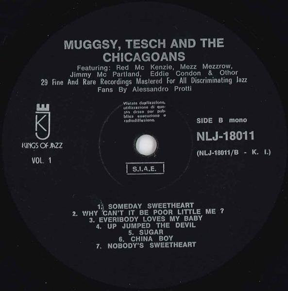 Various : Muggsy, Tesch And The Chicagoans (2xLP, Comp, Mono)