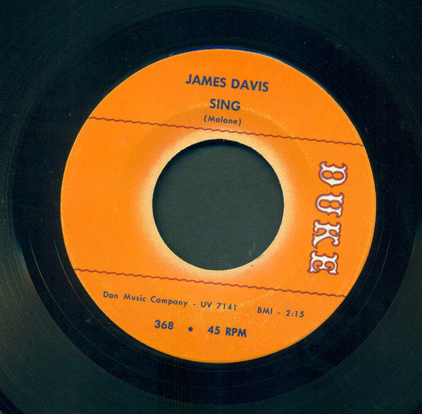 James "Thunderbird" Davis : Blue Monday / Sing (7", Single)