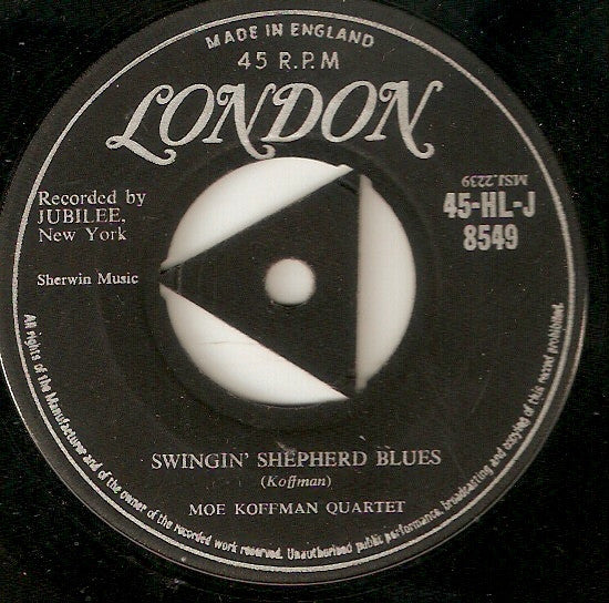 Moe Koffman Quartette : Swingin' Shepherd Blues / Hambourg Bound (7", Single)