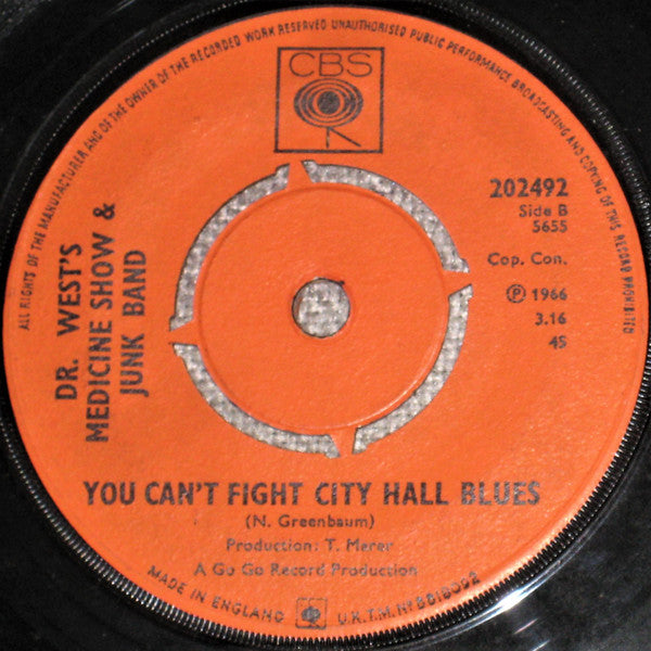 Dr. West's Medicine Show And Junk Band : The Eggplant That Ate Chicago (7", Single)