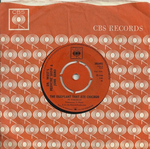 Dr. West's Medicine Show And Junk Band : The Eggplant That Ate Chicago (7", Single)