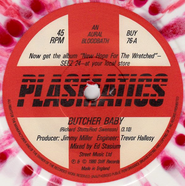 Plasmatics (2) : Butcher Baby (7", Single, Red)