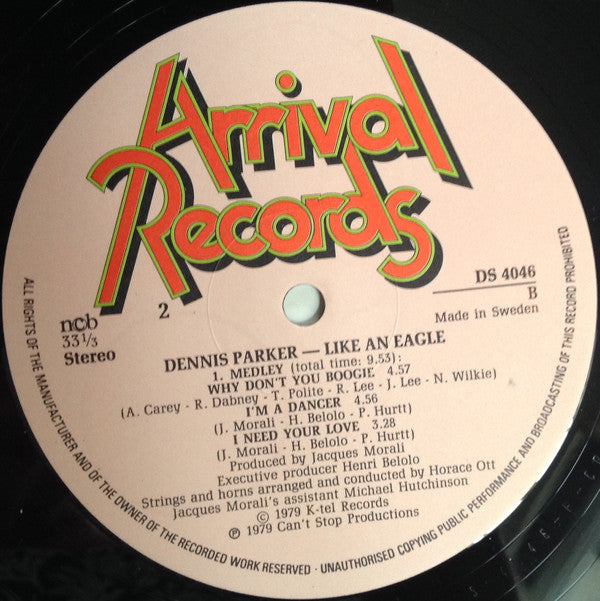 Dennis Parker : Like An Eagle (LP, Album)