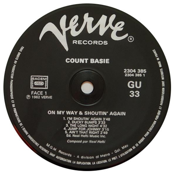 Count Basie Orchestra : On My Way & Shoutin' Again! (LP, Album, RE)