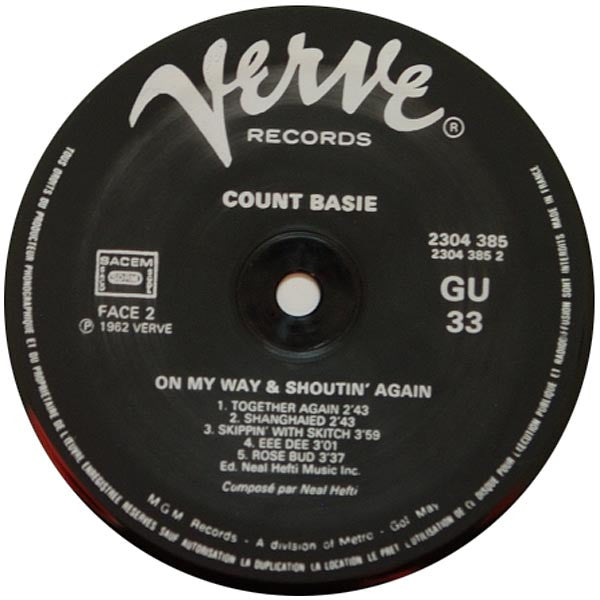 Count Basie Orchestra : On My Way & Shoutin' Again! (LP, Album, RE)