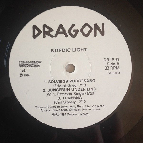 Anders Jormin, Thomas Gustafson, Bobo Stenson, Christian Jormin : Nordic Light (LP, Album)