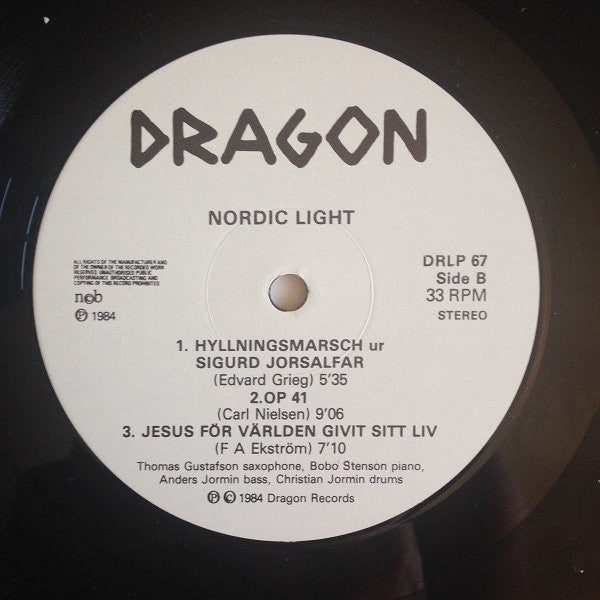 Anders Jormin, Thomas Gustafson, Bobo Stenson, Christian Jormin : Nordic Light (LP, Album)