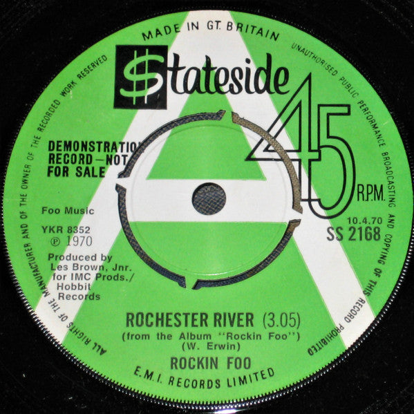 Rockin' Foo : Rochester River (7", Promo)