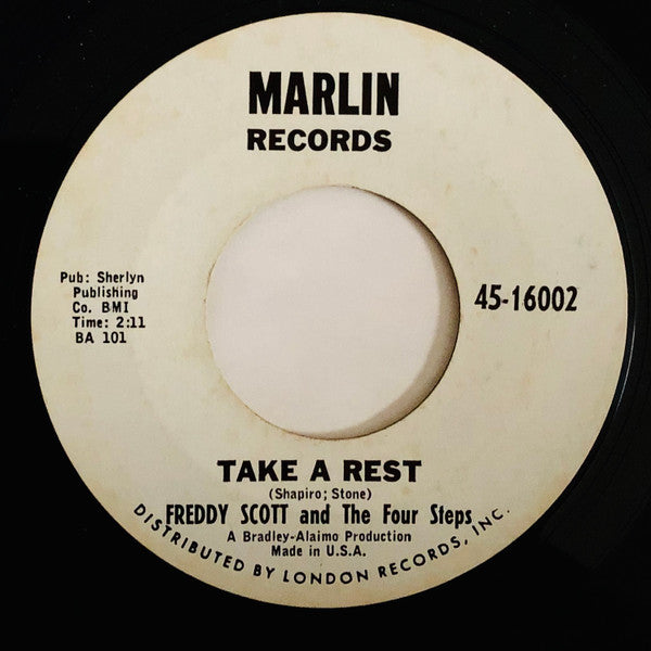 Freddy Scott And The Four Steps : Same Ole Beat / Take A Rest (7", Single, Whi)
