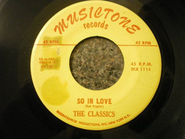The Classics (4) : Cinderella / So In Love (7", Single, Yel)