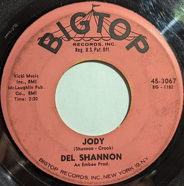 Del Shannon : Runaway / Jody (7")