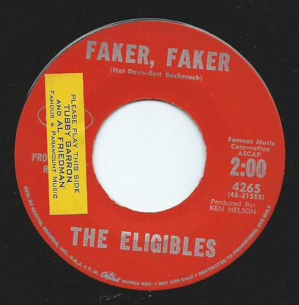 The Eligibles : Faker, Faker (7", Single, Promo)