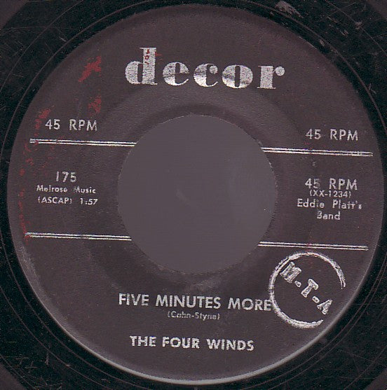 The Four Winds (5) : Short Shorts / Five Minutes More (7", Single)