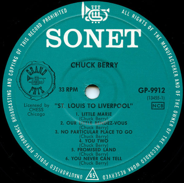 Chuck Berry : St. Louis To Liverpool (LP, Album)