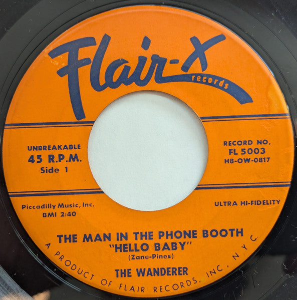 The Wanderer (5) : The Man In The Phone Booth (7")