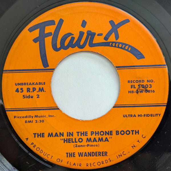 The Wanderer (5) : The Man In The Phone Booth (7")