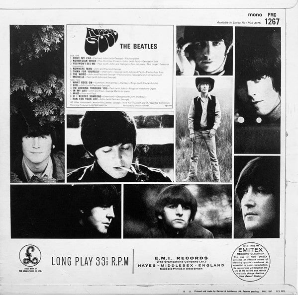 The Beatles : Rubber Soul (LP, Album, Mono, Gar)