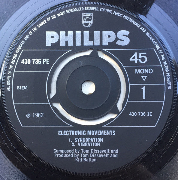 Tom Dissevelt : Electronic Movements (7", RP)