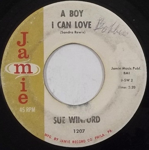 Sue Winford : Love By The Jukebox Light / A Boy I Can Love (7", Single)