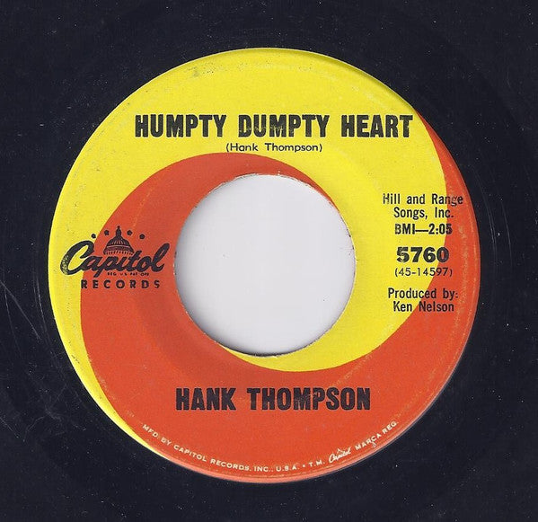 Hank Thompson : Shot-Gun Boogie / Humpty Dumpty Heart (7", Single)