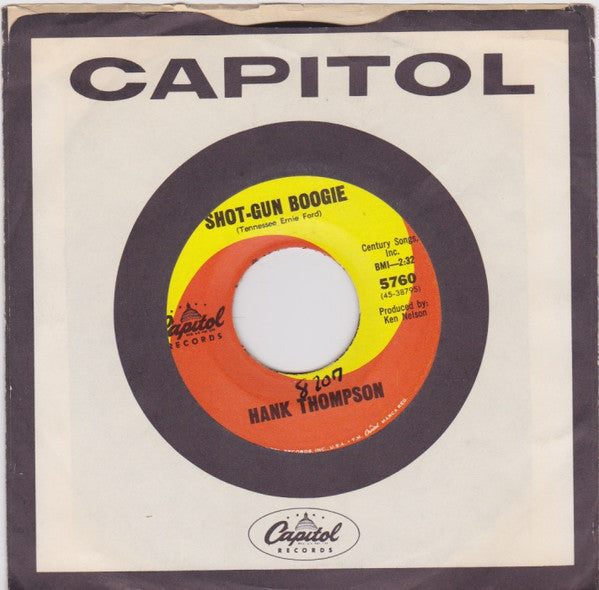 Hank Thompson : Shot-Gun Boogie / Humpty Dumpty Heart (7", Single)