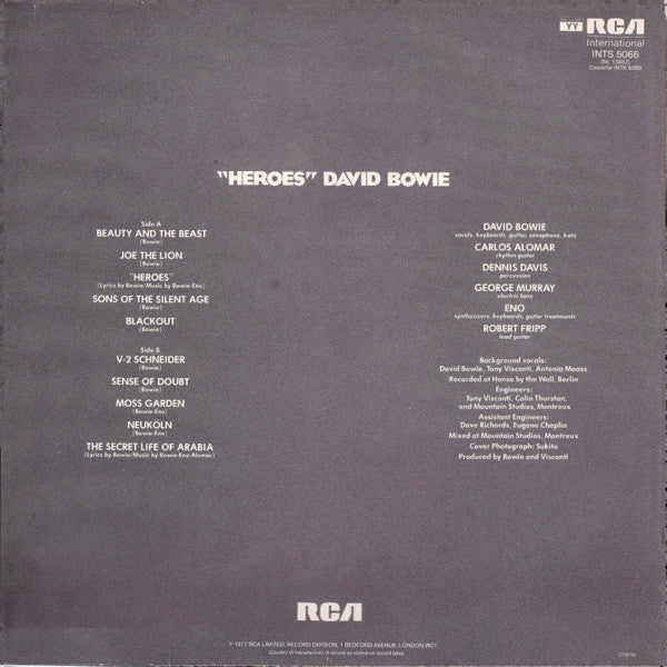 David Bowie : "Heroes" (LP, Album, RE)