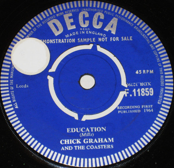 Chick Graham And The Coasters : I Know (7", Single, Promo)
