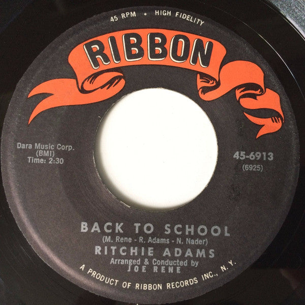 Ritchie Adams : Back To School  (7")