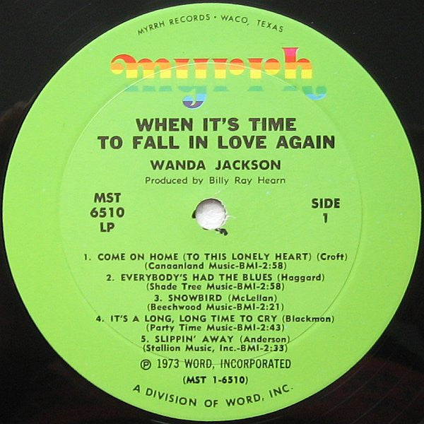 Wanda Jackson : When It's Time To Fall In Love Again (LP, Album)