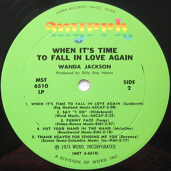 Wanda Jackson : When It's Time To Fall In Love Again (LP, Album)