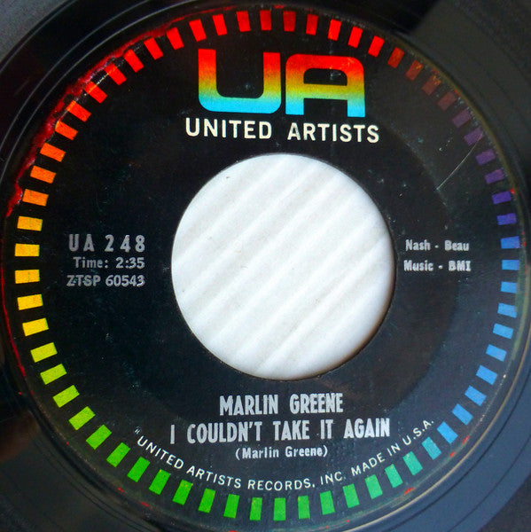Marlin Greene : (Let's Do The) Shimmy Shimmy / I Couldn't Take It Again (7")