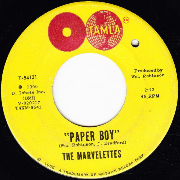 The Marvelettes : You're The One (7", Single, Roc)
